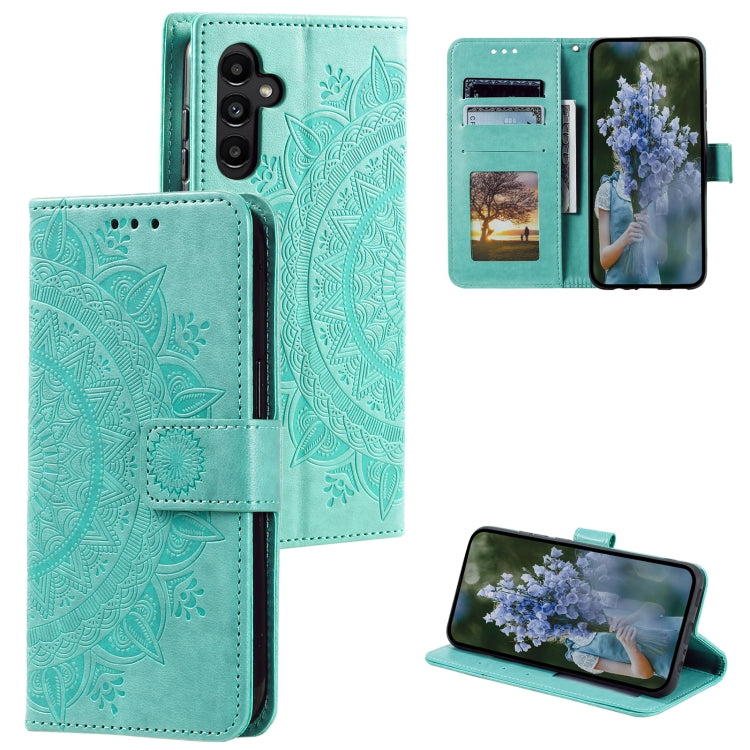 Totem Flower Embossed Leather Phone Case with Lanyard, For Samsung Galaxy S25+ 5G, For Samsung Galaxy S25 Ultra 5G