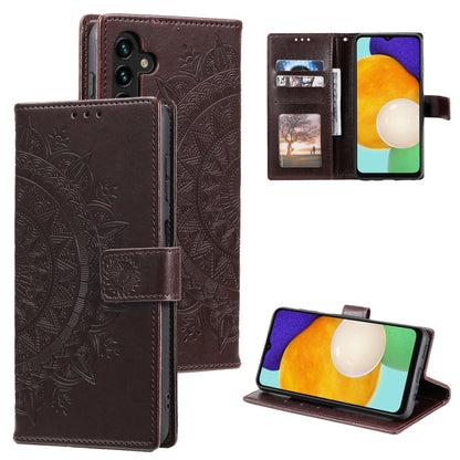 Totem Flower Embossed Leather Phone Case with Lanyard, For Samsung Galaxy S25+ 5G, For Samsung Galaxy S25 Ultra 5G