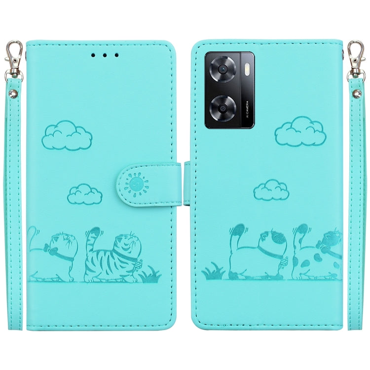 Cute Cats RFID Leather Phone Case, For OnePlus Nord CE 3 Lite, For OnePlus Nord 3, For OnePlus Nord N20 SE 4G, For OnePlus Nord 2T