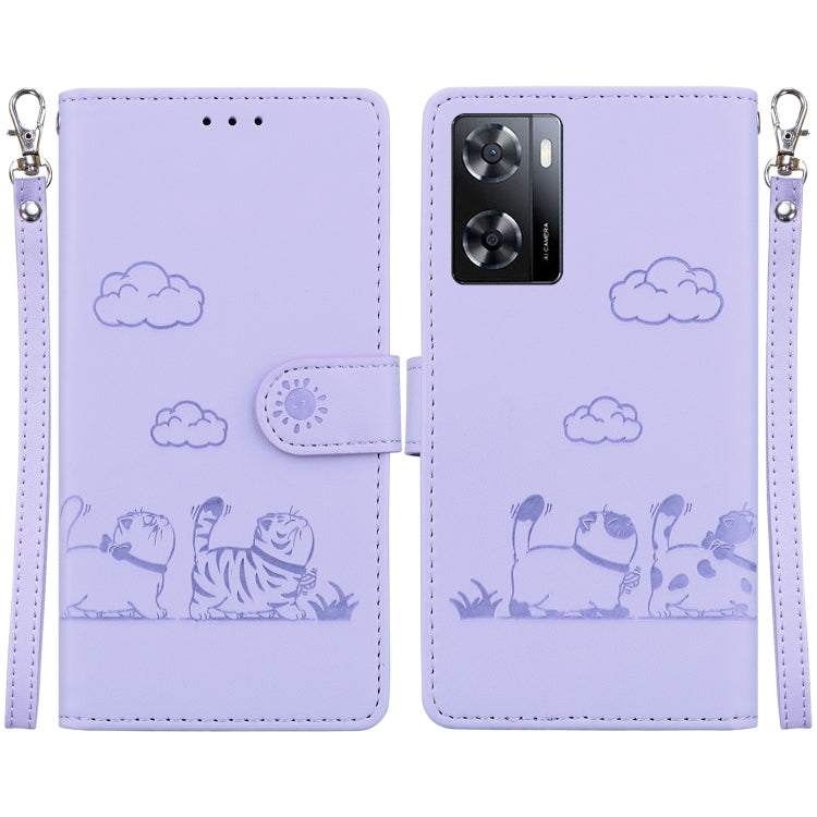 Cute Cats RFID Leather Phone Case, For OnePlus Nord CE 3 Lite, For OnePlus Nord 3, For OnePlus Nord N20 SE 4G, For OnePlus Nord 2T