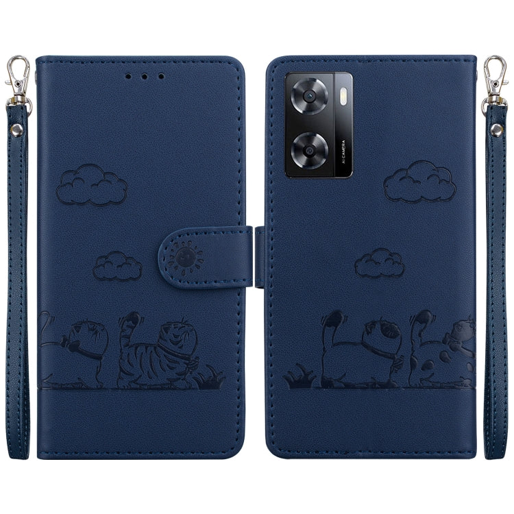 Cute Cats RFID Leather Phone Case, For OnePlus Nord CE 3 Lite, For OnePlus Nord 3, For OnePlus Nord N20 SE 4G, For OnePlus Nord 2T