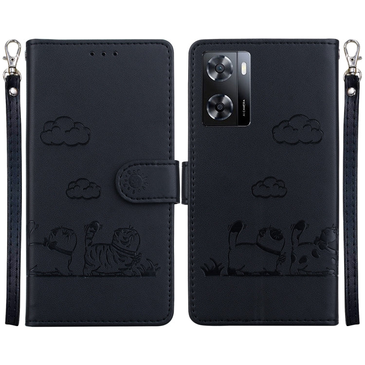 Cute Cats RFID Leather Phone Case, For OnePlus Nord CE 3 Lite, For OnePlus Nord 3, For OnePlus Nord N20 SE 4G, For OnePlus Nord 2T