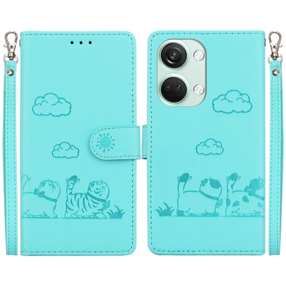 Cute Cats RFID Leather Phone Case, For OnePlus Nord CE 3 Lite, For OnePlus Nord 3, For OnePlus Nord N20 SE 4G, For OnePlus Nord 2T