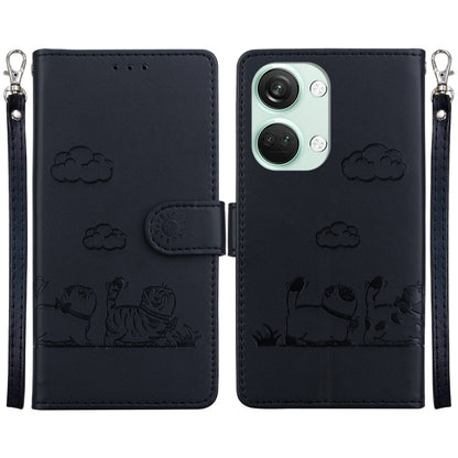 Cute Cats RFID Leather Phone Case, For OnePlus Nord CE 3 Lite, For OnePlus Nord 3, For OnePlus Nord N20 SE 4G, For OnePlus Nord 2T
