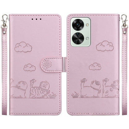 Cute Cats RFID Leather Phone Case, For OnePlus Nord CE 3 Lite, For OnePlus Nord 3, For OnePlus Nord N20 SE 4G, For OnePlus Nord 2T