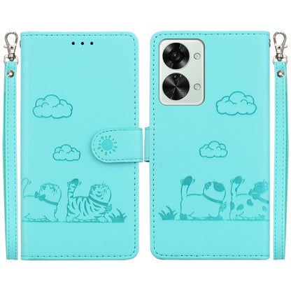 Cute Cats RFID Leather Phone Case, For OnePlus Nord CE 3 Lite, For OnePlus Nord 3, For OnePlus Nord N20 SE 4G, For OnePlus Nord 2T
