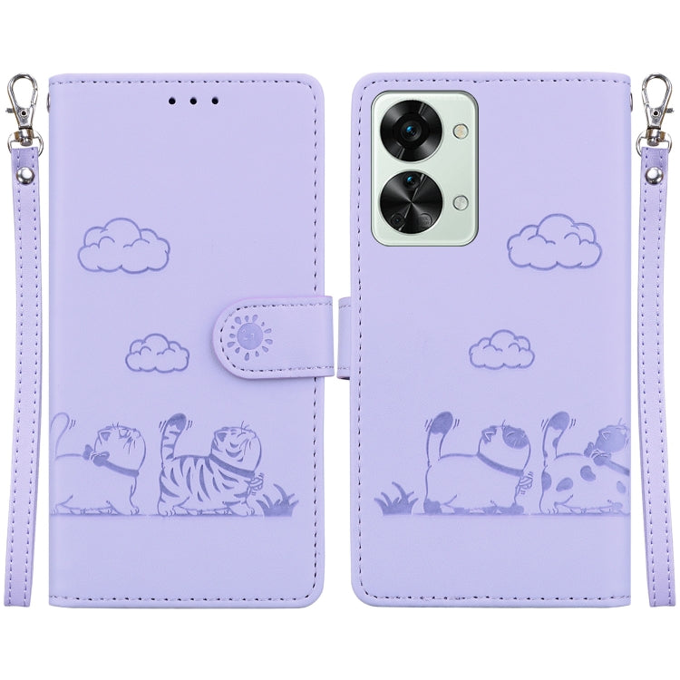 Cute Cats RFID Leather Phone Case, For OnePlus Nord CE 3 Lite, For OnePlus Nord 3, For OnePlus Nord N20 SE 4G, For OnePlus Nord 2T