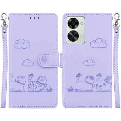 Cute Cats RFID Leather Phone Case, For OnePlus Nord CE 3 Lite, For OnePlus Nord 3, For OnePlus Nord N20 SE 4G, For OnePlus Nord 2T