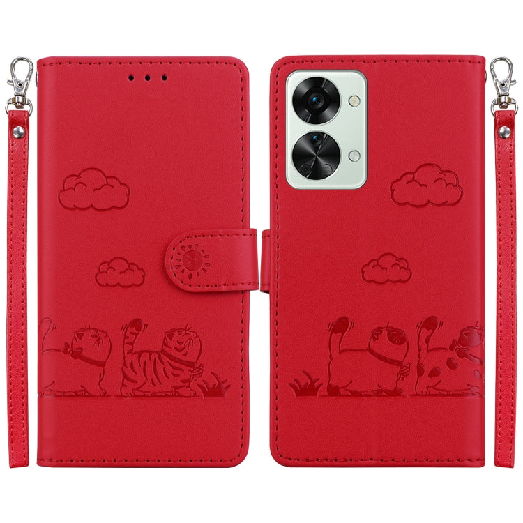 Cute Cats RFID Leather Phone Case, For OnePlus Nord CE 3 Lite, For OnePlus Nord 3, For OnePlus Nord N20 SE 4G, For OnePlus Nord 2T