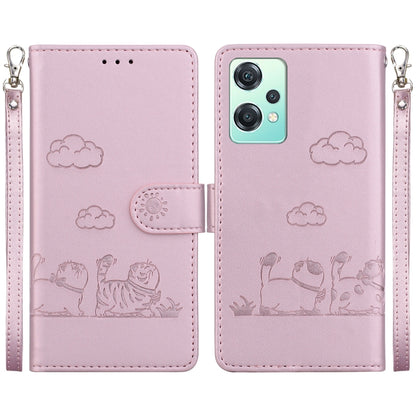 Cute Cats RFID Leather Phone Case, For OnePlus Nord CE 2 Lite 5G