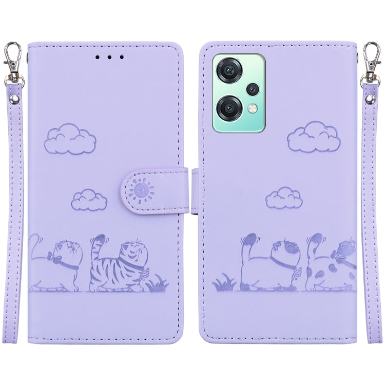 Cute Cats RFID Leather Phone Case, For OnePlus Nord CE 2 Lite 5G