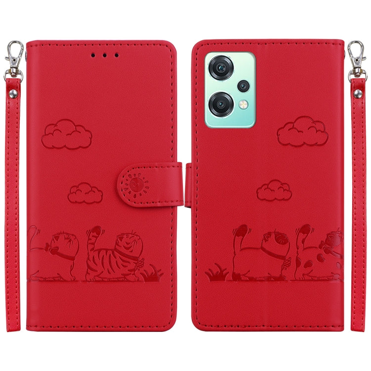 Cute Cats RFID Leather Phone Case, For OnePlus Nord CE 2 Lite 5G