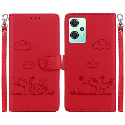 Cute Cats RFID Leather Phone Case, For OnePlus Nord CE 2 Lite 5G