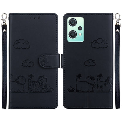 Cute Cats RFID Leather Phone Case, For OnePlus Nord CE 2 Lite 5G