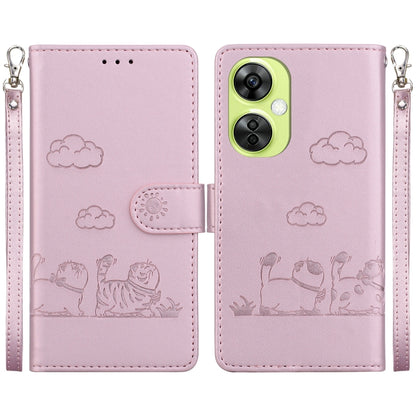 Cute Cats RFID Leather Phone Case, For OnePlus Nord CE 3 Lite, For OnePlus Nord 3, For OnePlus Nord N20 SE 4G, For OnePlus Nord 2T