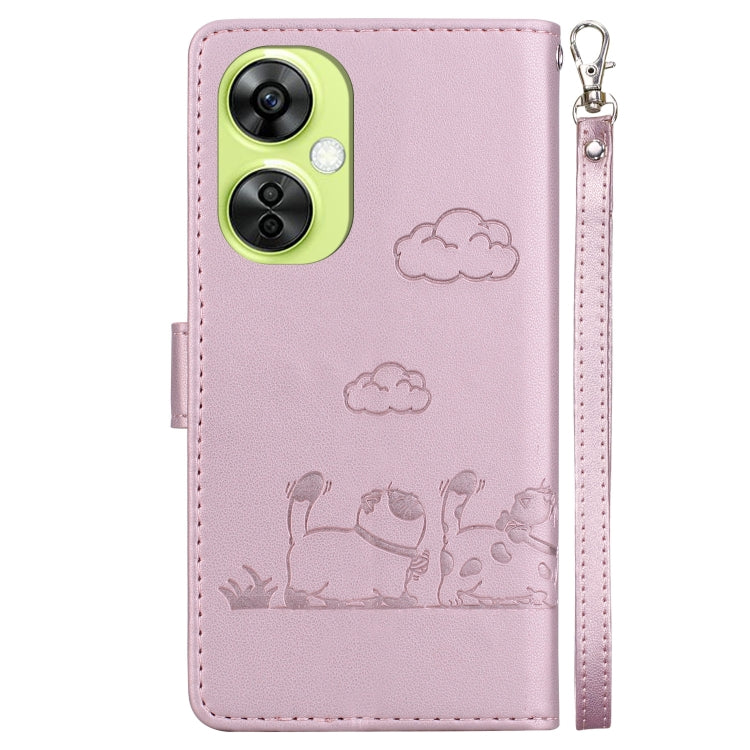 Cute Cats RFID Leather Phone Case, For OnePlus Nord CE 3 Lite, For OnePlus Nord 3, For OnePlus Nord N20 SE 4G, For OnePlus Nord 2T