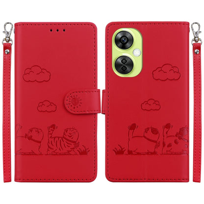 Cute Cats RFID Leather Phone Case, For OnePlus Nord CE 3 Lite, For OnePlus Nord 3, For OnePlus Nord N20 SE 4G, For OnePlus Nord 2T