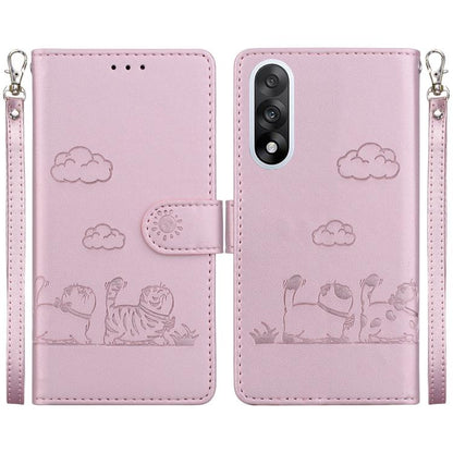 Cute Cats RFID Leather Phone Case, For OnePlus Nord 6 5G / Turbo 6 / Turbo 6V, For OnePlus 15R / Ace 6 / Ace 6T, For OnePlus Ace 5 Ultra / Nord 5 5G, For OnePlus Ace 5 Racing / Nord CE5
