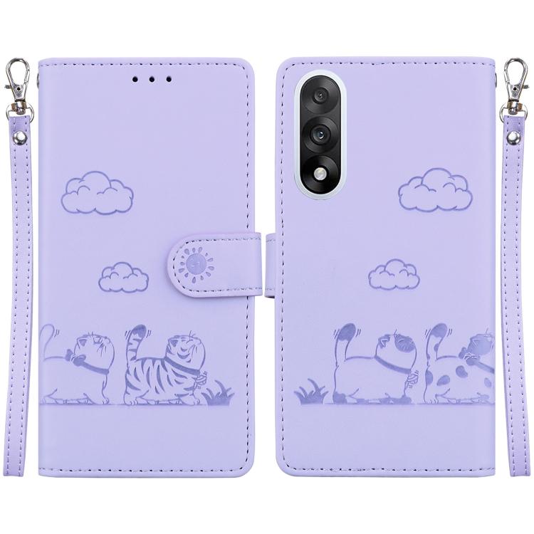 Cute Cats RFID Leather Phone Case, For OnePlus Nord 6 5G / Turbo 6 / Turbo 6V, For OnePlus 15R / Ace 6 / Ace 6T, For OnePlus Ace 5 Ultra / Nord 5 5G, For OnePlus Ace 5 Racing / Nord CE5