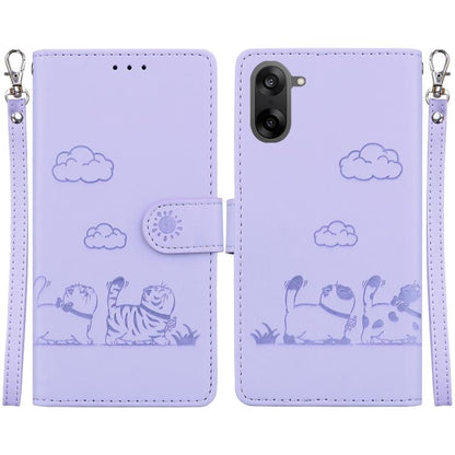 Cute Cats RFID Leather Phone Case, For OnePlus Nord 6 5G / Turbo 6 / Turbo 6V, For OnePlus 15R / Ace 6 / Ace 6T, For OnePlus Ace 5 Ultra / Nord 5 5G, For OnePlus Ace 5 Racing / Nord CE5