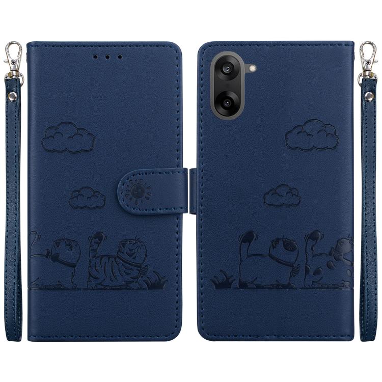 Cute Cats RFID Leather Phone Case, For OnePlus Nord 6 5G / Turbo 6 / Turbo 6V, For OnePlus 15R / Ace 6 / Ace 6T, For OnePlus Ace 5 Ultra / Nord 5 5G, For OnePlus Ace 5 Racing / Nord CE5