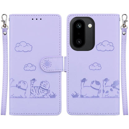 Cute Cats RFID Leather Phone Case, For OnePlus Nord 6 5G / Turbo 6 / Turbo 6V, For OnePlus 15R / Ace 6 / Ace 6T, For OnePlus Ace 5 Ultra / Nord 5 5G, For OnePlus Ace 5 Racing / Nord CE5