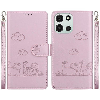 Cute Cats RFID Leather Phone Case, For OnePlus Nord 6 5G / Turbo 6 / Turbo 6V, For OnePlus 15R / Ace 6 / Ace 6T, For OnePlus Ace 5 Ultra / Nord 5 5G, For OnePlus Ace 5 Racing / Nord CE5