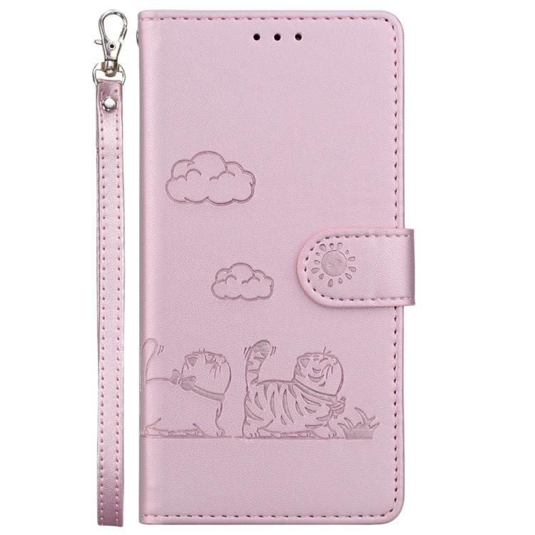 Cute Cats RFID Leather Phone Case, For OnePlus Nord 6 5G / Turbo 6 / Turbo 6V, For OnePlus 15R / Ace 6 / Ace 6T, For OnePlus Ace 5 Ultra / Nord 5 5G, For OnePlus Ace 5 Racing / Nord CE5