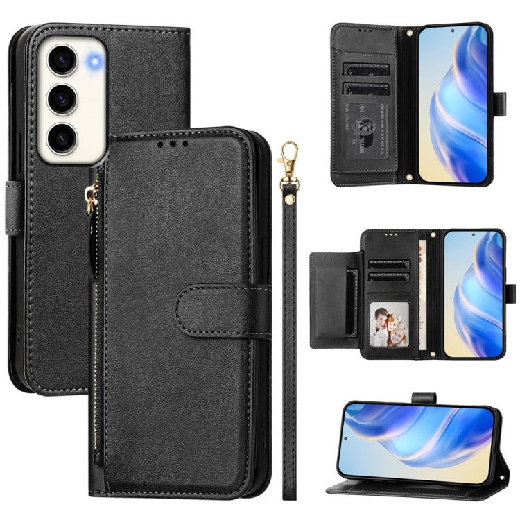 Multi-Card Slots Zipper Wallet Leather Phone Case, For Galaxy S23 5G, For Galaxy S22 Ultra 5G, For Galaxy S22+ 5G, For Galaxy S22 5G