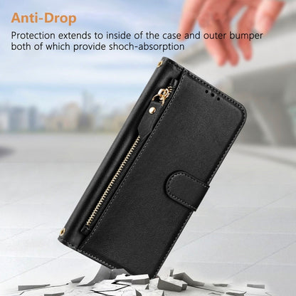 Multi-Card Slots Zipper Wallet Leather Phone Case, For Samsung Galaxy S22 Ultra 5G, For Samsung Galaxy S22+ 5G, For Samsung Galaxy S22 5G, For Samsung Galaxy S21 FE 5G