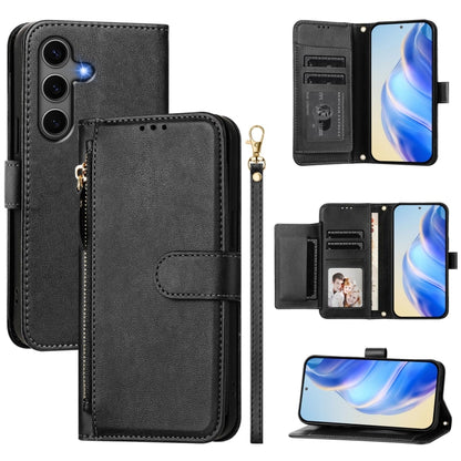 Multi-Card Slots Zipper Wallet Leather Phone Case, For Samsung Galaxy S25 Edge 5G, For Samsung Galaxy S25 5G, For Samsung Galaxy S25+ 5G, For Samsung Galaxy S25 Ultra 5G