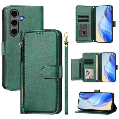 Multi-Card Slots Zipper Wallet Leather Phone Case, For Samsung Galaxy S25 Edge 5G, For Samsung Galaxy S25 5G, For Samsung Galaxy S25+ 5G, For Samsung Galaxy S25 Ultra 5G