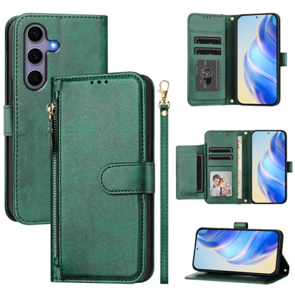 Multi-Card Slots Zipper Wallet Leather Phone Case, For Galaxy S26 5G, For Galaxy S25 Edge 5G, For Galaxy S25 5G, For Galaxy S25+ 5G