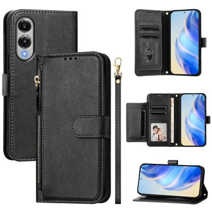 Multi-Card Slots Zipper Wallet Leather Phone Case, For Galaxy S26 5G, For Galaxy S25 Edge 5G, For Galaxy S25 5G, For Galaxy S25+ 5G