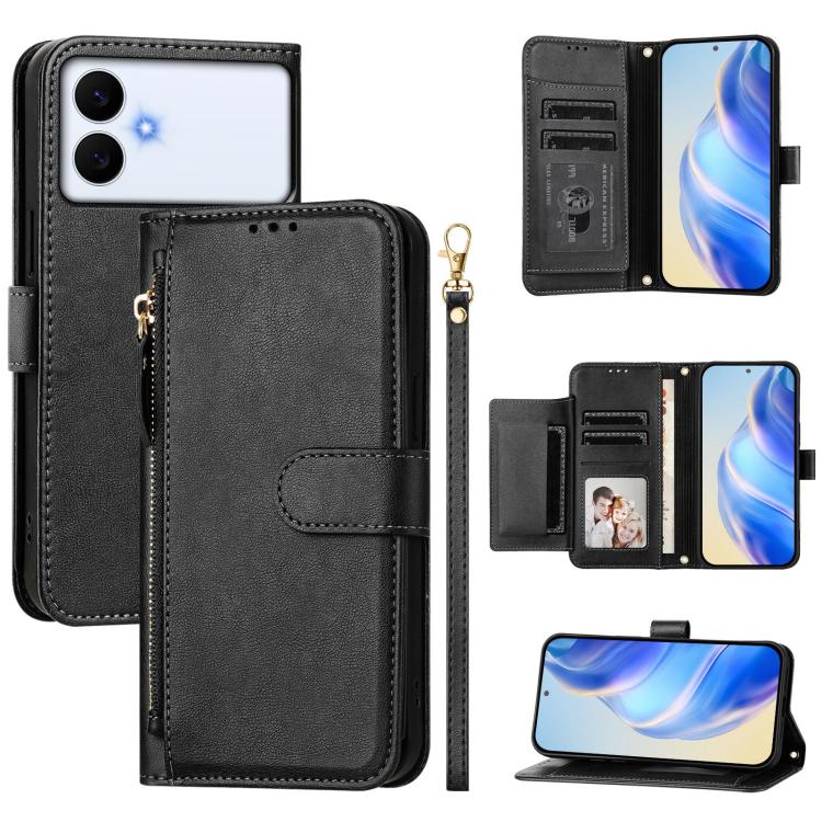 Multi-Card Slots Zipper Wallet Leather Phone Case, For Samsung Galaxy S26+ 5G, For Samsung Galaxy S26 Edge 5G, For Samsung Galaxy S26 Ultra 5G, For Samsung Galaxy S26 5G