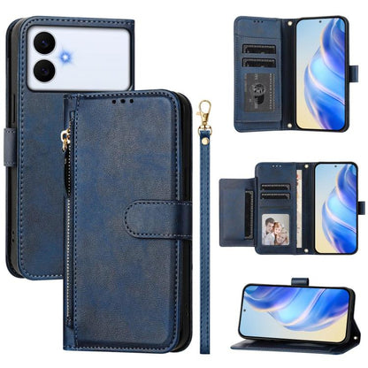 Multi-Card Slots Zipper Wallet Leather Phone Case, For Galaxy S26 FE 5G, For Galaxy S26+ 5G, For Galaxy S26 Edge 5G, For Galaxy S26 Ultra 5G