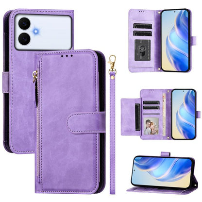 Multi-Card Slots Zipper Wallet Leather Phone Case, For Galaxy S26 FE 5G, For Galaxy S26+ 5G, For Galaxy S26 Edge 5G, For Galaxy S26 Ultra 5G