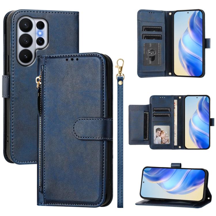 Multi-Card Slots Zipper Wallet Leather Phone Case, For Samsung Galaxy S26+ 5G, For Samsung Galaxy S26 Edge 5G, For Samsung Galaxy S26 Ultra 5G, For Samsung Galaxy S26 5G