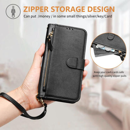 Multi-Card Slots Zipper Wallet Leather Phone Case, For Galaxy S26 5G, For Galaxy S25 Edge 5G, For Galaxy S25 5G, For Galaxy S25+ 5G