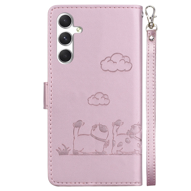 Cute Cats RFID Leather Phone Case, For Samsung Galaxy S24 5G, For Samsung Galaxy S23 FE 5G, For Samsung Galaxy S23 Ultra 5G, For Samsung Galaxy S23+ 5G