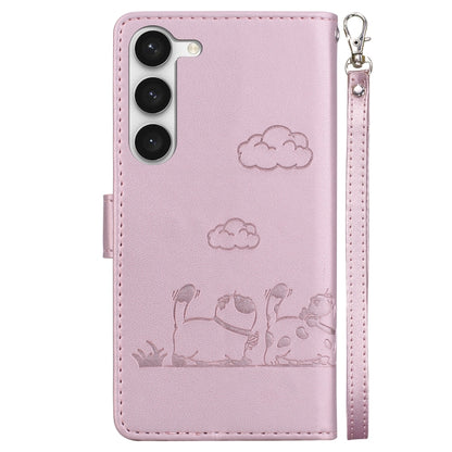 Cute Cats RFID Leather Phone Case, For Samsung Galaxy S23 5G, For Samsung Galaxy S20 FE, For Samsung Galaxy S22 Ultra 5G, For Samsung Galaxy S22+ 5G