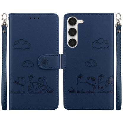 Cute Cats RFID Leather Phone Case, For Samsung Galaxy S23 5G, For Samsung Galaxy S20 FE, For Samsung Galaxy S22 Ultra 5G, For Samsung Galaxy S22+ 5G