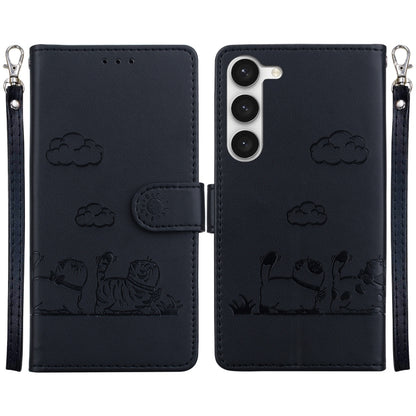 Cute Cats RFID Leather Phone Case, For Samsung Galaxy S24 5G, For Samsung Galaxy S23 FE 5G, For Samsung Galaxy S23 Ultra 5G, For Samsung Galaxy S23+ 5G