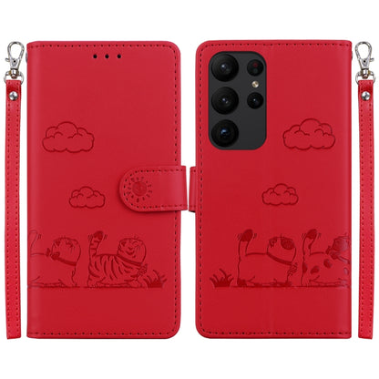 Cute Cats RFID Leather Phone Case, For Samsung Galaxy S24 5G, For Samsung Galaxy S23 FE 5G, For Samsung Galaxy S23 Ultra 5G, For Samsung Galaxy S23+ 5G