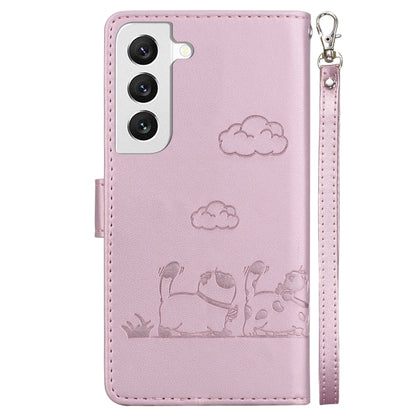 Cute Cats RFID Leather Phone Case, For Samsung Galaxy S22 5G, For Samsung Galaxy S21 FE 5G, For Samsung Galaxy S21 5G, For Samsung Galaxy S21+ 5G