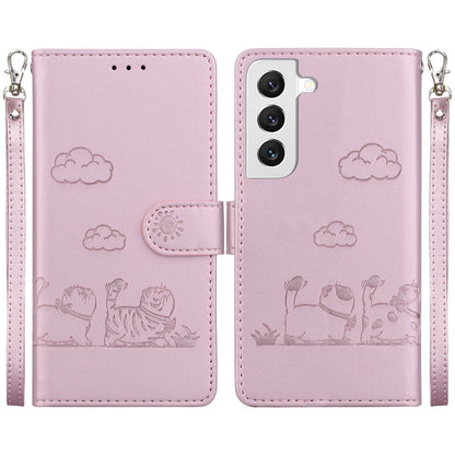 Cute Cats RFID Leather Phone Case, For Samsung Galaxy S23 5G, For Samsung Galaxy S20 FE, For Samsung Galaxy S22 Ultra 5G, For Samsung Galaxy S22+ 5G