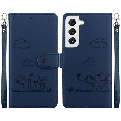Cute Cats RFID Leather Phone Case, For Samsung Galaxy S23 5G, For Samsung Galaxy S20 FE, For Samsung Galaxy S22 Ultra 5G, For Samsung Galaxy S22+ 5G