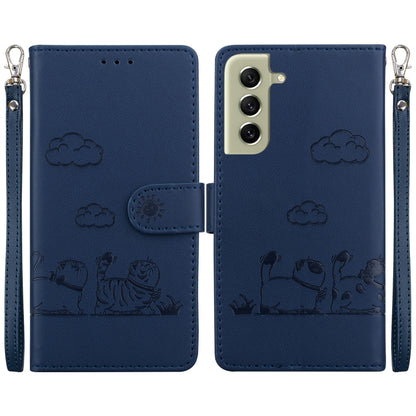 Cute Cats RFID Leather Phone Case, For Samsung Galaxy S22 5G, For Samsung Galaxy S21 FE 5G, For Samsung Galaxy S21 5G, For Samsung Galaxy S21+ 5G