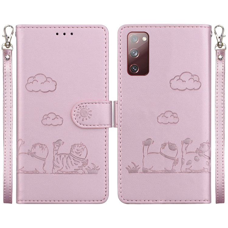 Cute Cats RFID Leather Phone Case, For Samsung Galaxy S23 5G, For Samsung Galaxy S20 FE, For Samsung Galaxy S22 Ultra 5G, For Samsung Galaxy S22+ 5G