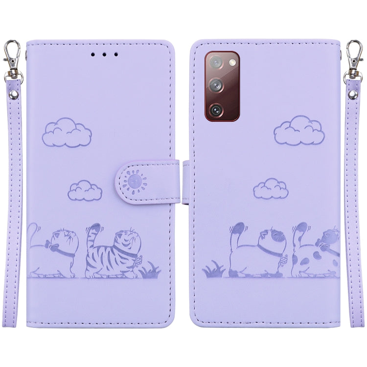 Cute Cats RFID Leather Phone Case, For Samsung Galaxy S23 5G, For Samsung Galaxy S20 FE, For Samsung Galaxy S22 Ultra 5G, For Samsung Galaxy S22+ 5G